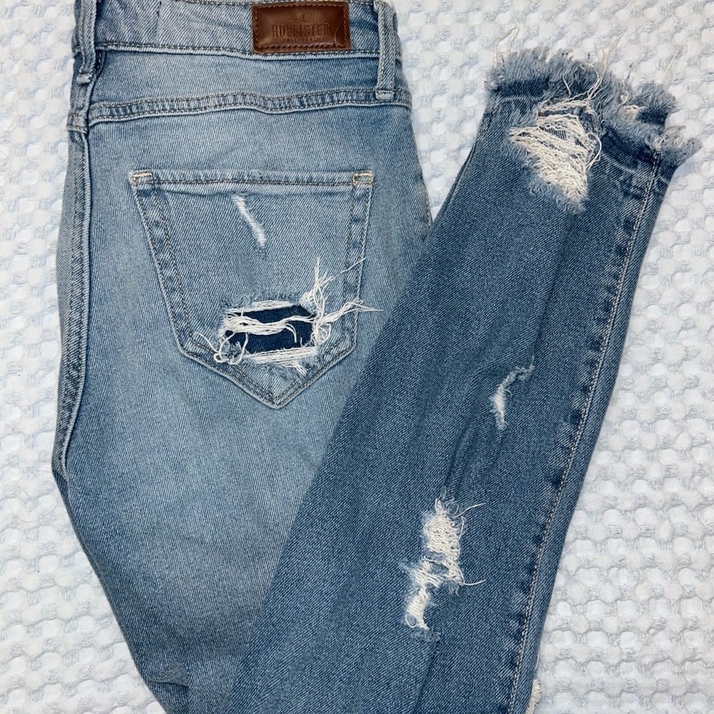Hollister Distressed Blue Jeans